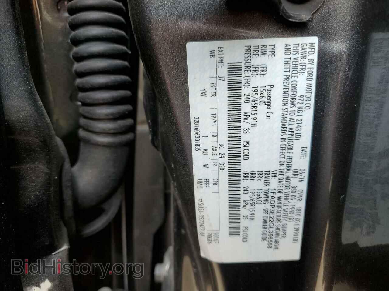 2016 FORD FOCUS - VIN: 1FADP3E22GL356568 - Фото 12