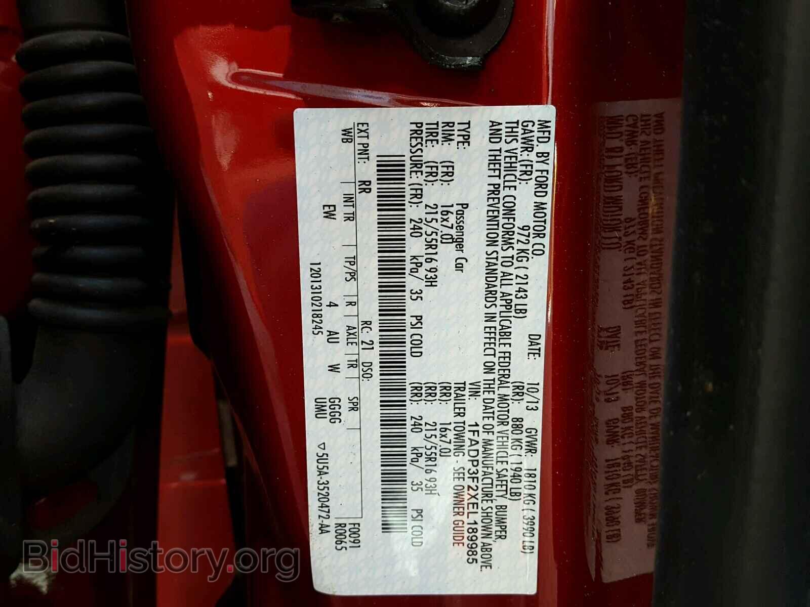 2014 FORD FOCUS - VIN: 1FADP3F2XEL189985 - Photo 10