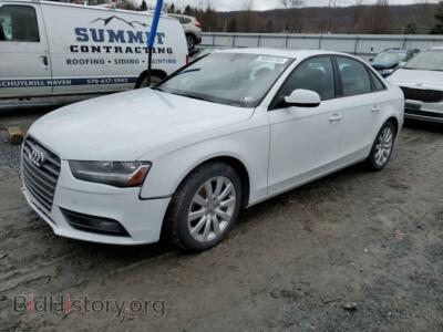 2013 Audi A4 A4 Premium, white — VIN WAUBFAFL6DN007961, Copart