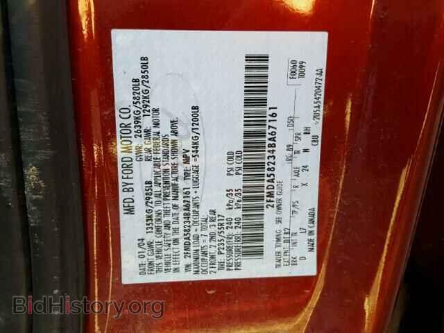 2004 FORD FREESTAR - VIN: 2FMDA58234BA67161 - Фото 10