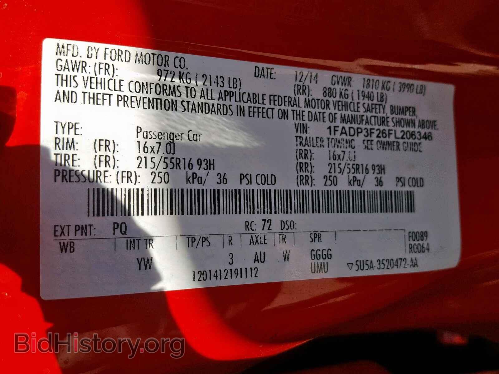 2015 FORD FOCUS SE - VIN: 1FADP3F26FL206346 - Фото 10