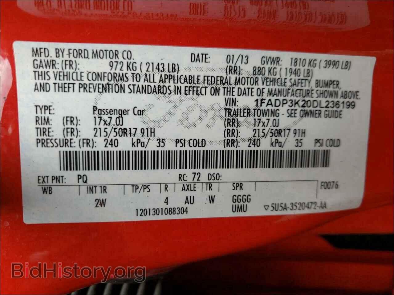 2013 FORD FOCUS - VIN: 1FADP3K20DL236199 - Photo 10