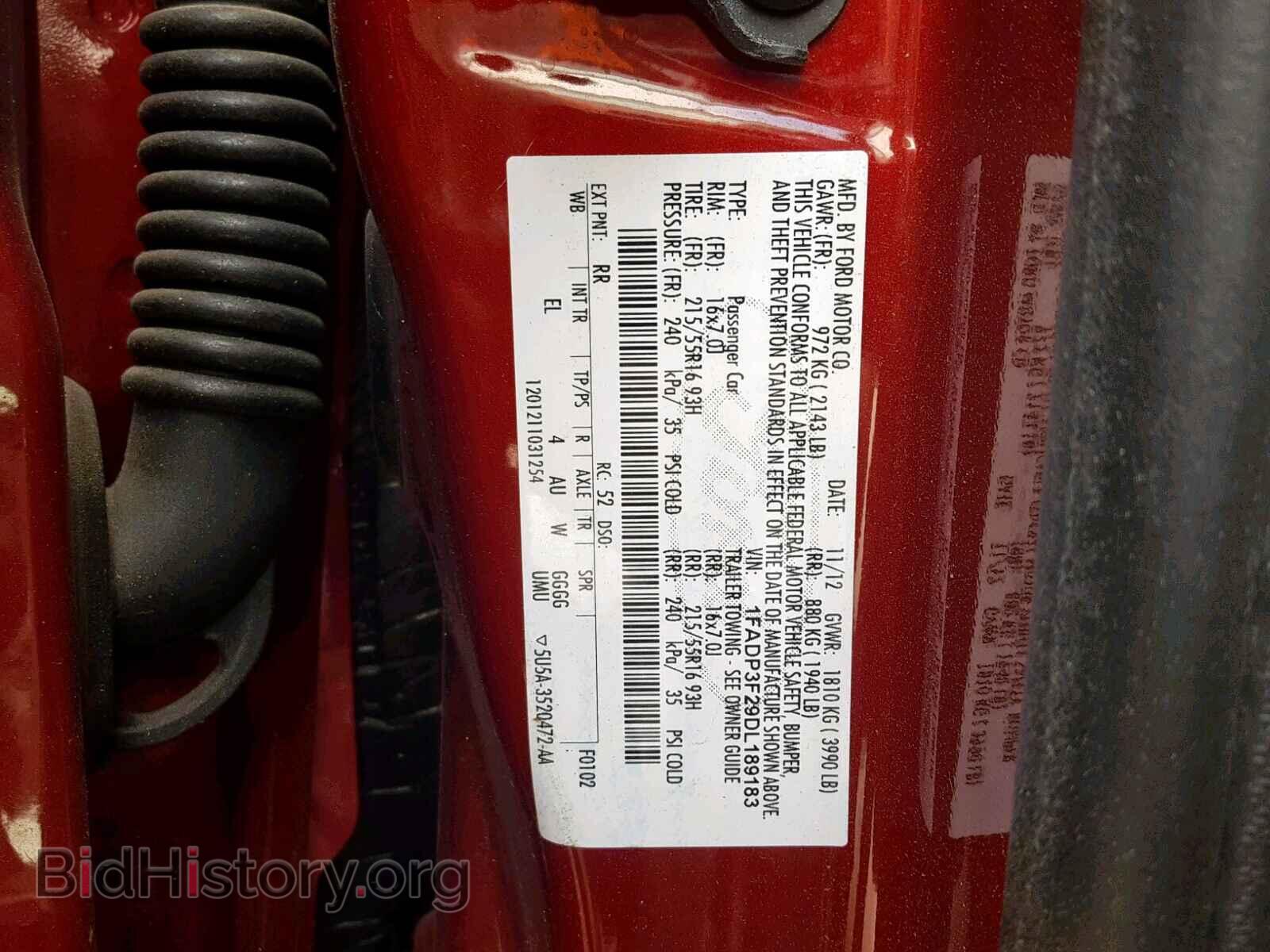 2013 FORD FOCUS SE - VIN: 1FADP3F29DL189183 - Фото 10