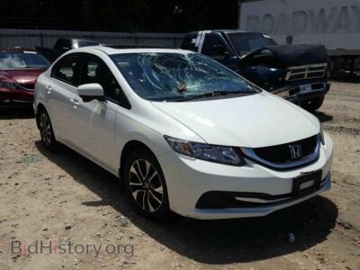 2014 Honda CIVIC Civic EX, белый — VIN 19XFB2F8XEE063280, Copart
