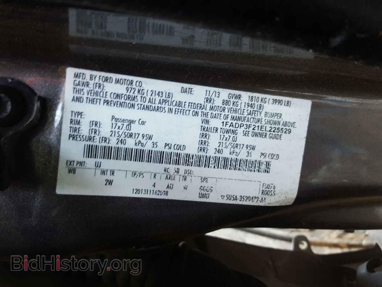 2014 FORD FOCUS - VIN: 1FADP3F21EL225529 - Photo 10