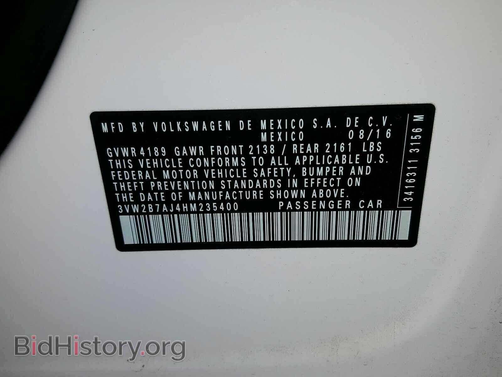 2017 VOLKSWAGEN JETTA - VIN: 3VW2B7AJ4HM235400 - Фото 10