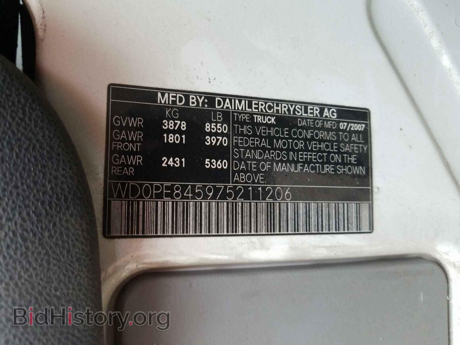 2007 DODGE SPRINTER - VIN: WD0PE845975211206 - Photo 10
