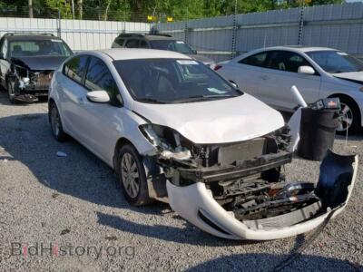 2014 Kia FORTE LX, белый — VIN KNAFX4A63E5203200, Copart