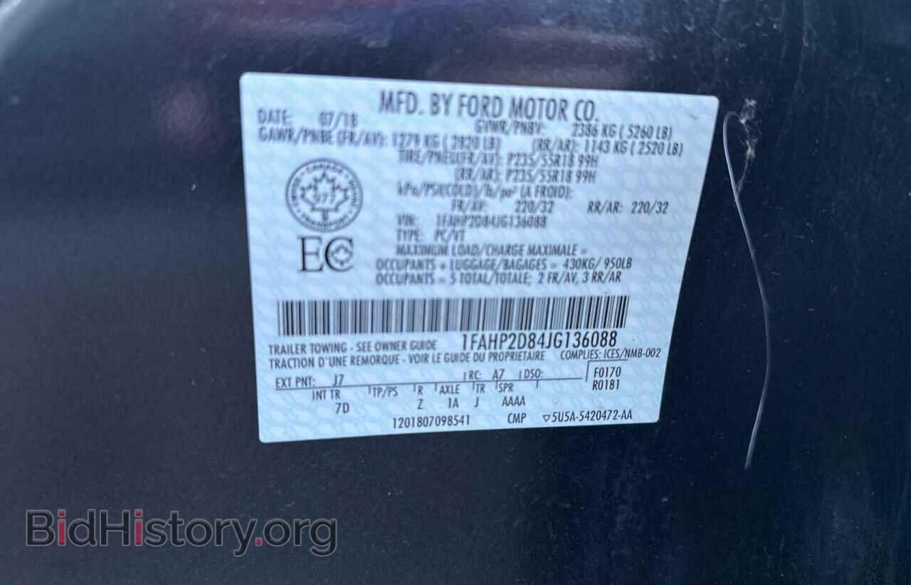 2018 FORD TAURUS - VIN: 1FAHP2D84JG136088 - Фото 10