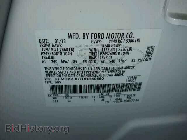 2013 FORD EDGE - VIN: 2FMDK3JC7DBB69860 - Photo 10