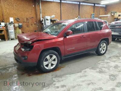 2014 Jeep COMPASS Compass LA, бордовый — VIN 1C4NJDEBXED824916, Copart