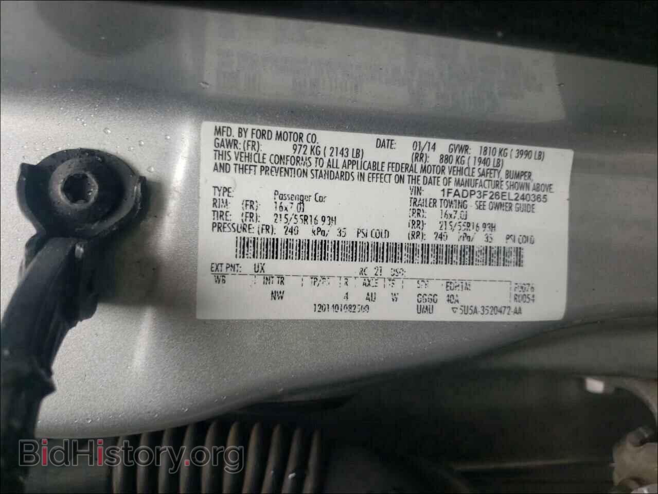 2014 FORD FOCUS - VIN: 1FADP3F26EL240365 - Photo 10