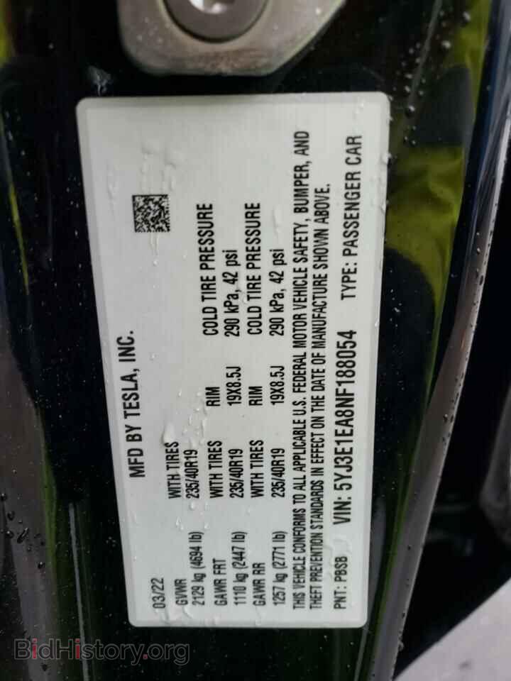 2022 TESLA MODEL 3 - VIN: 5YJ3E1EA8NF188054 - Photo 13