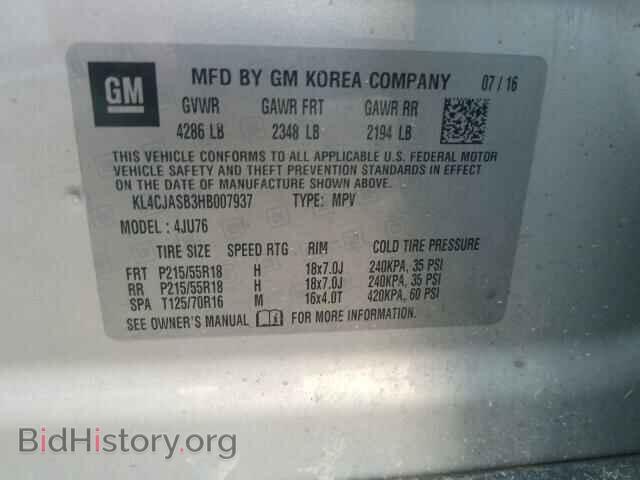 2017 BUICK ENCORE - VIN: KL4CJASB3HB007937 - Photo 10