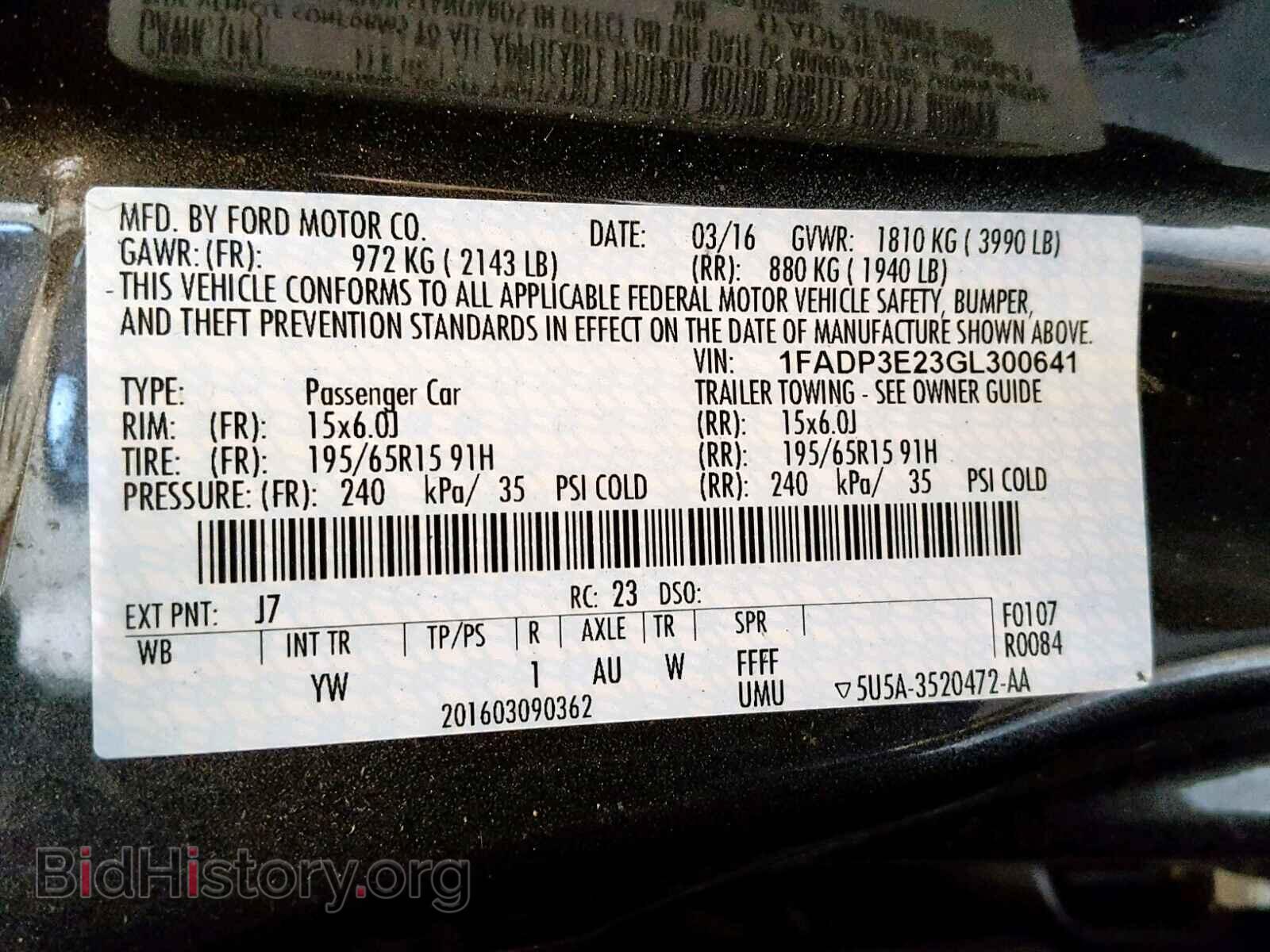 2016 FORD FOCUS - VIN: 1FADP3E23GL300641 - Photo 10