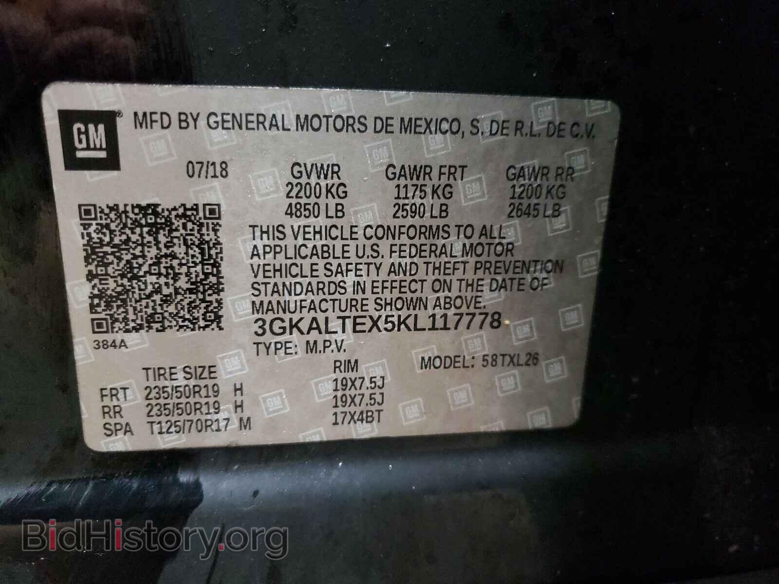 2019 GMC TERRAIN - VIN: 3GKALTEX5KL117778 - Фото 10