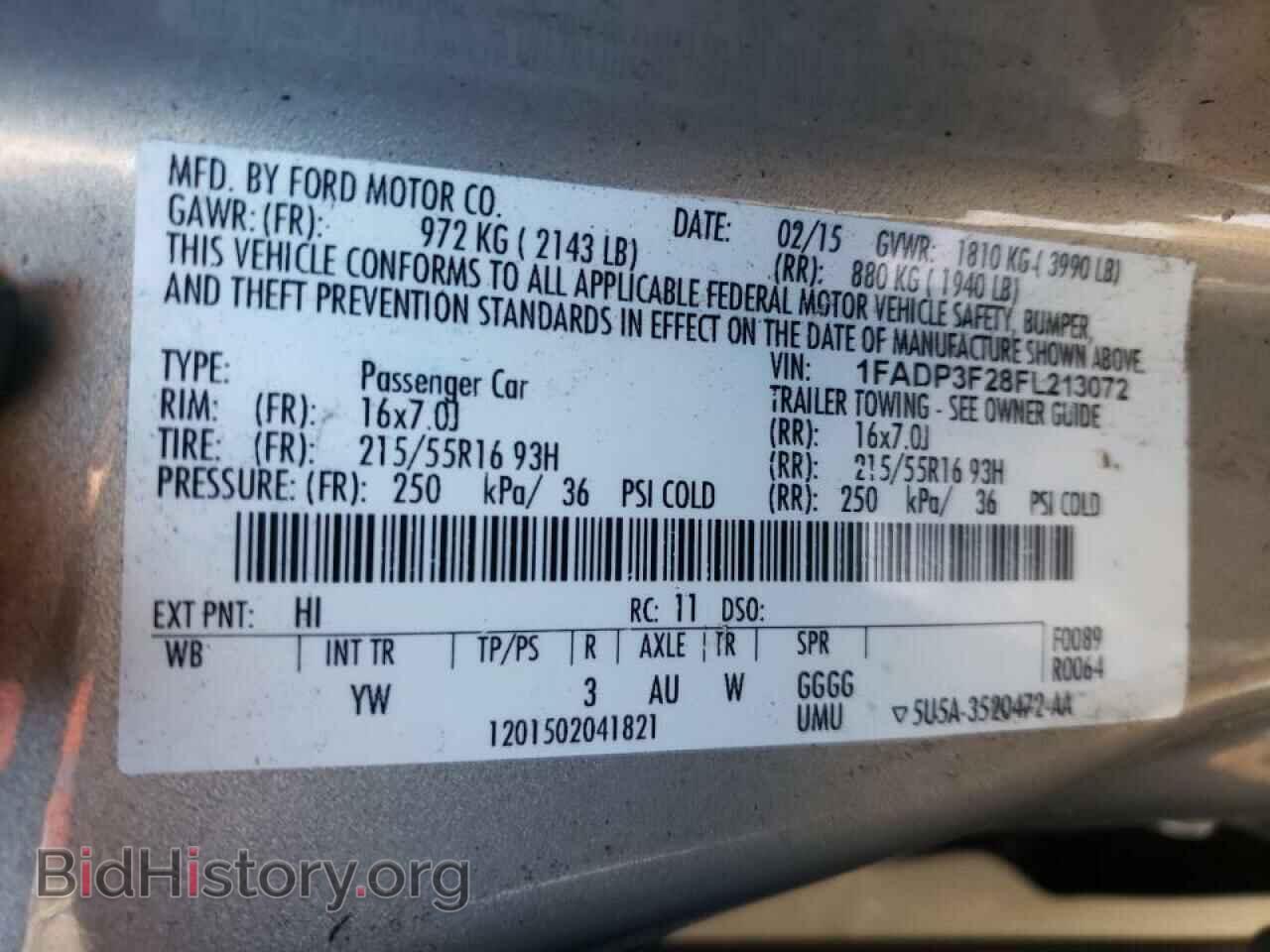 2015 FORD FOCUS - VIN: 1FADP3F28FL213072 - Photo 10