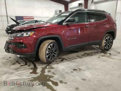 2022 Jeep COMPASS Limited, красный — VIN 3C4NJDCB1NT152936, Copart
