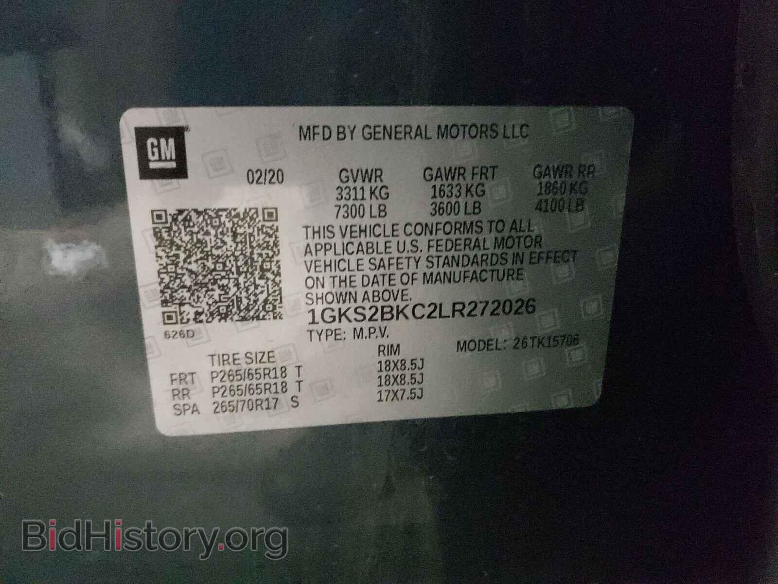 2020 GMC YUKON - VIN: 1GKS2BKC2LR272026 - Фото 10