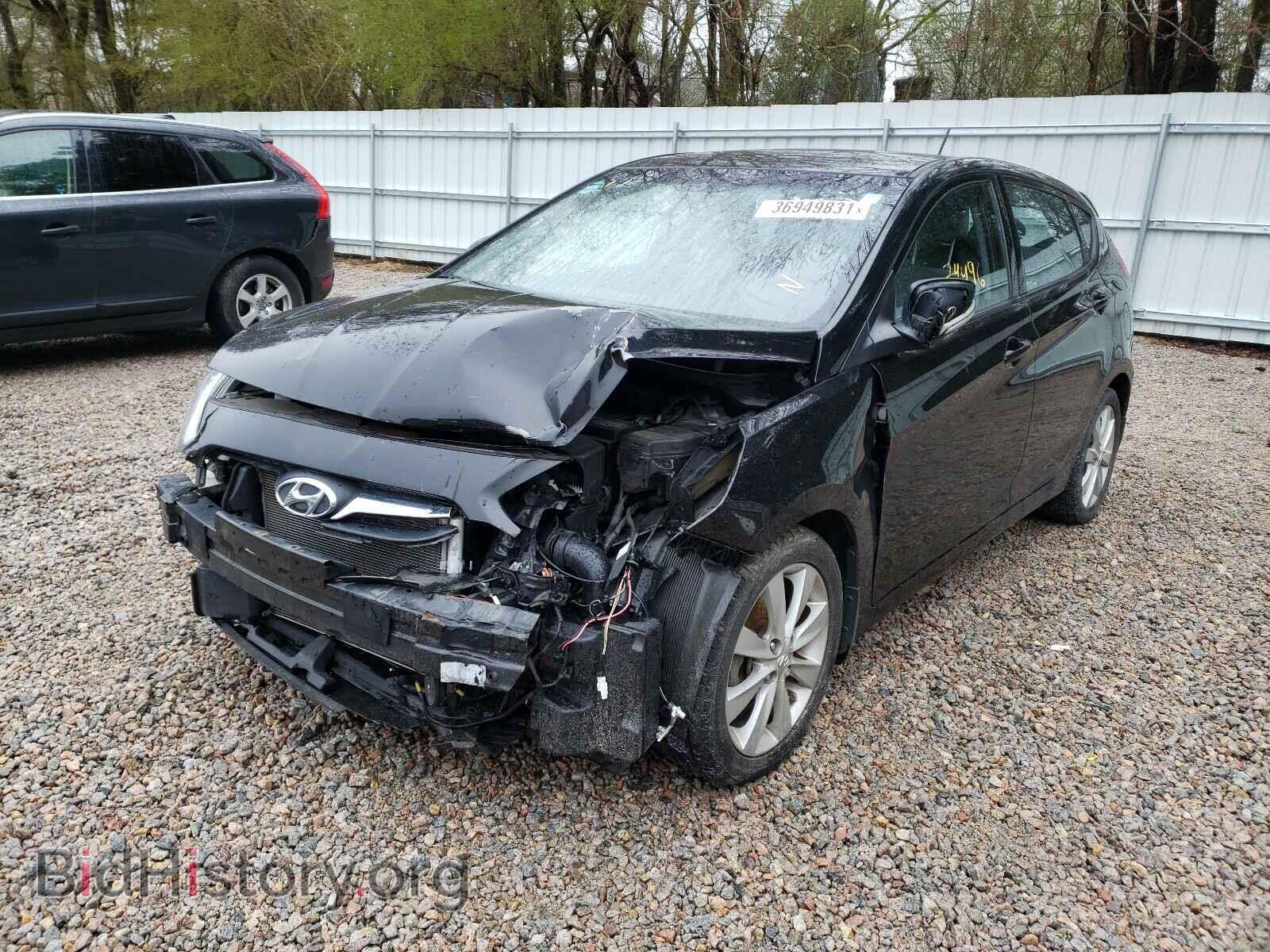 2014 HYUNDAI ACCENT - VIN: KMHCU5AE0EU153756 - Фото 2