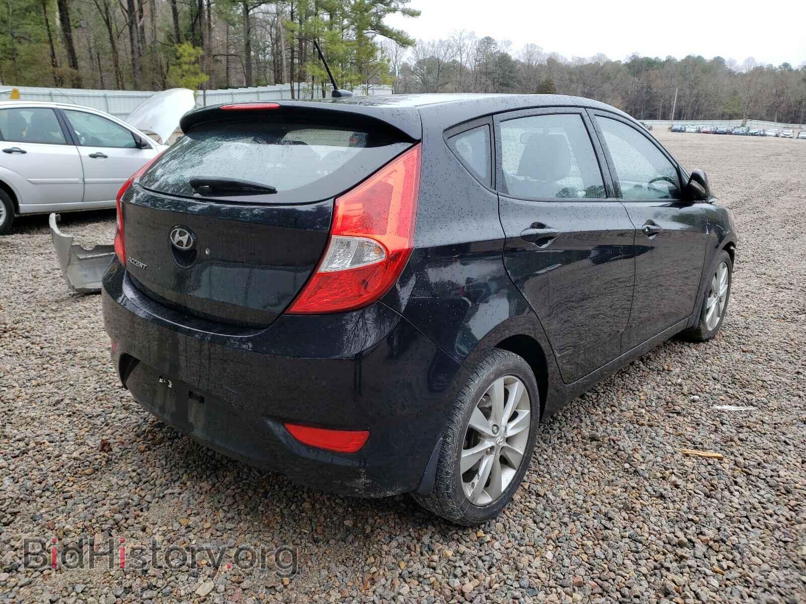 2014 HYUNDAI ACCENT - VIN: KMHCU5AE0EU153756 - Фото 4