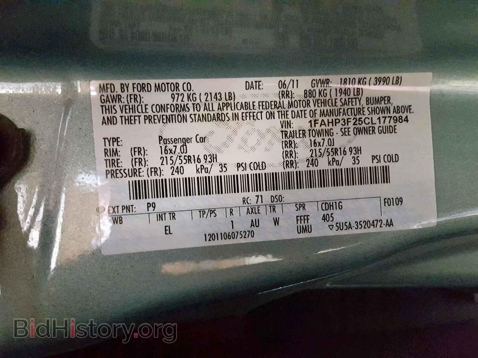 2012 FORD FOCUS SE - VIN: 1FAHP3F25CL177984 - Фото 10