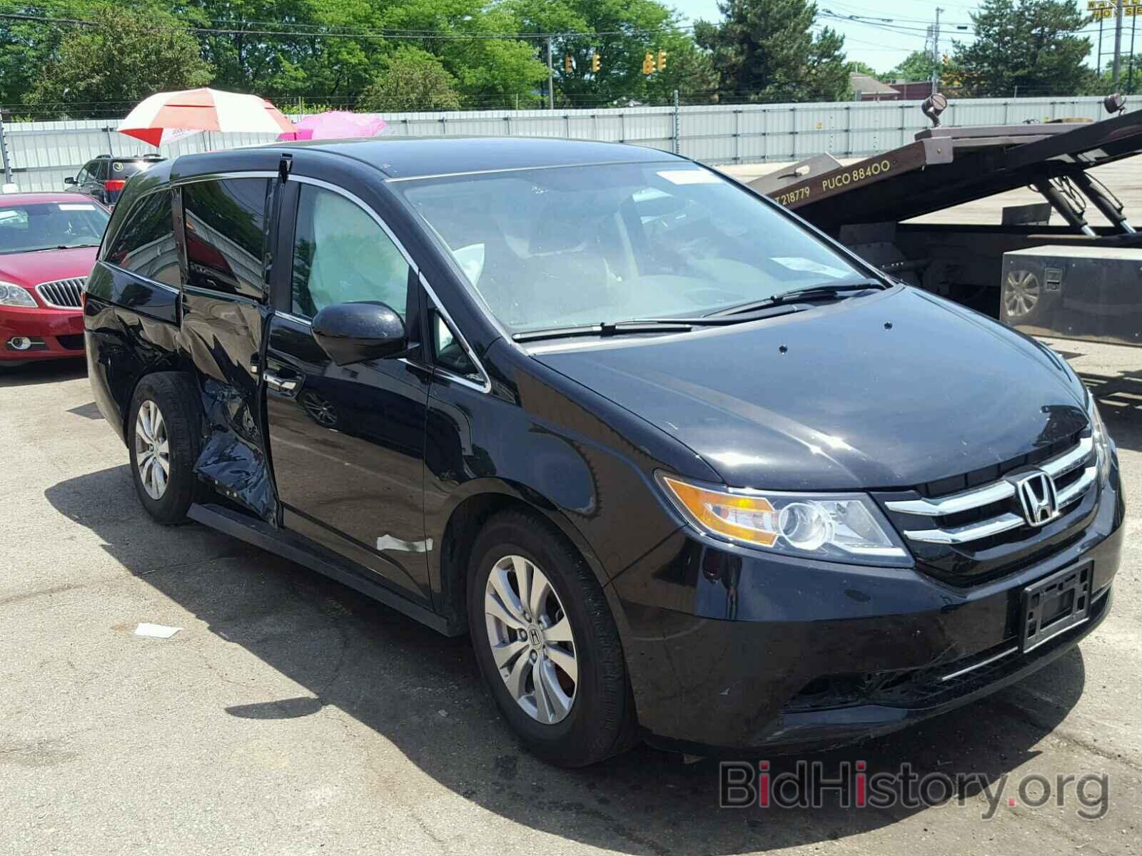 Фотография 5FNRL5H36GB148112 - HONDA ODYSSEY SE 2016