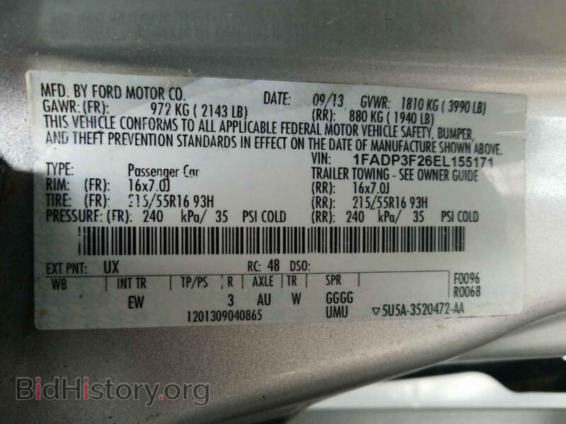 2014 Ford FOCUS (VIN 1FADP3F26EL155171) — фото 10 из 10