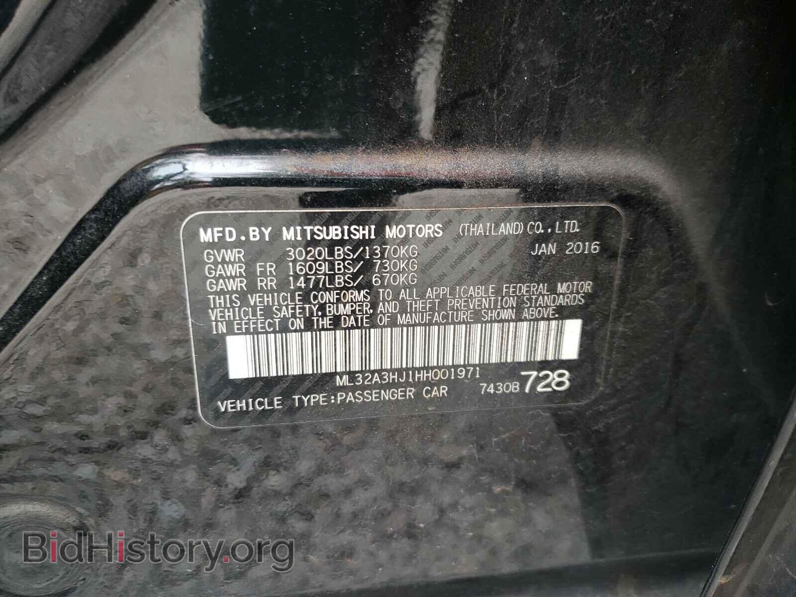 2017 MITSUBISHI MIRAGE - VIN: ML32A3HJ1HH001971 - Фото 10