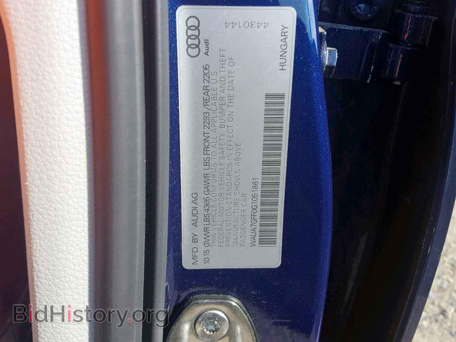 2016 AUDI A3 - VIN: WAUA7GFF0G1051861 - Фото 10
