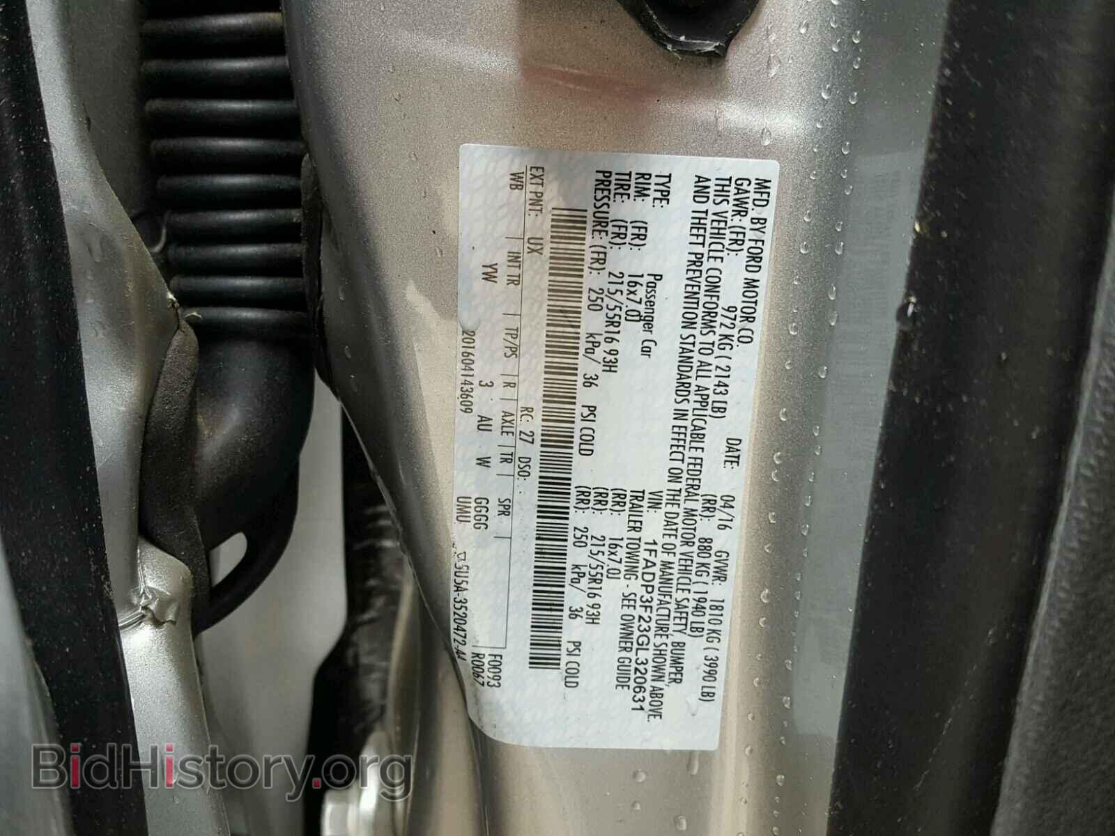 2016 FORD FOCUS - VIN: 1FADP3F23GL320631 - Photo 10
