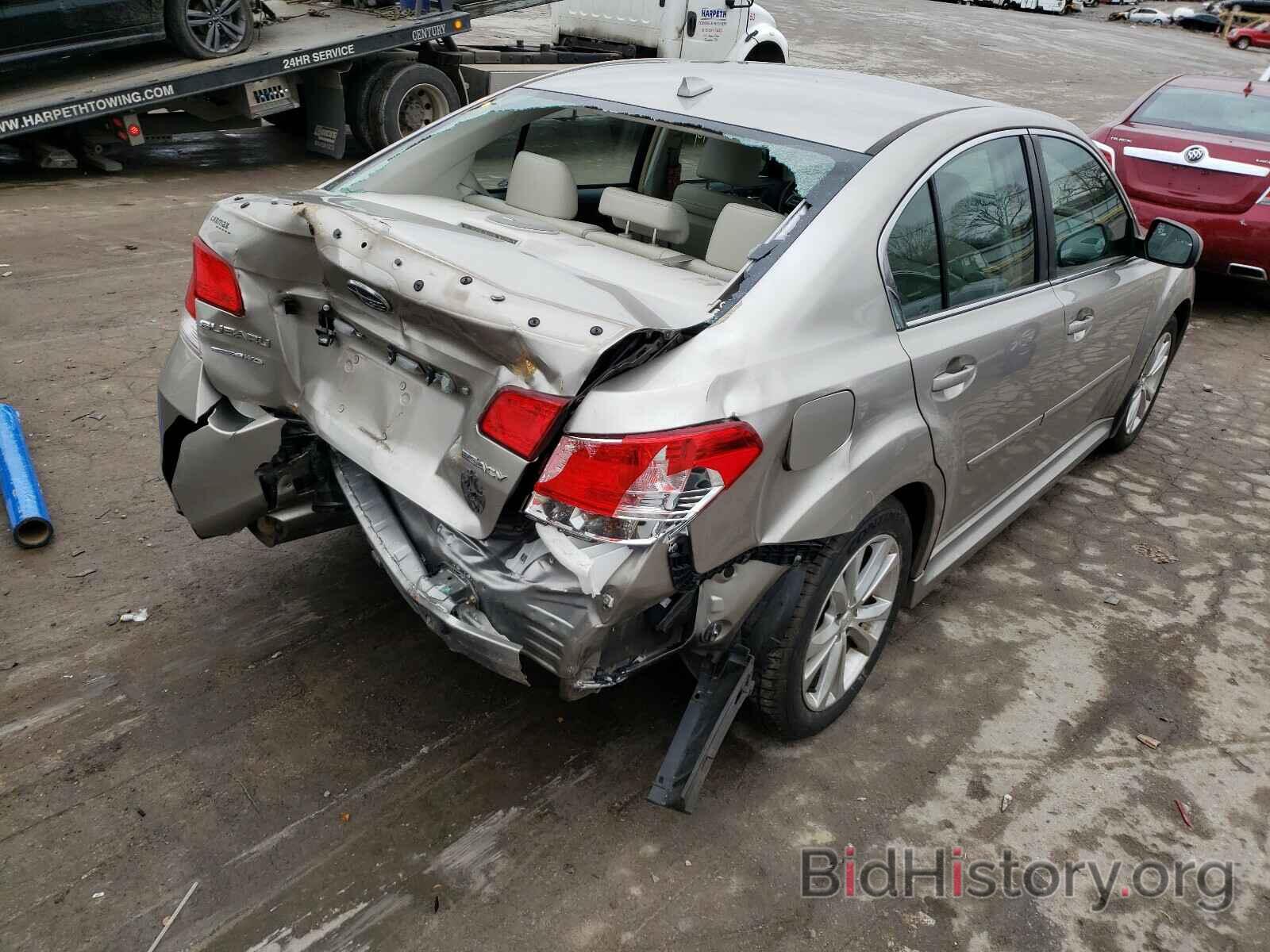 Report 4S3BMCN69E3008843 SUBARU LEGACY 2014 TAN GAS