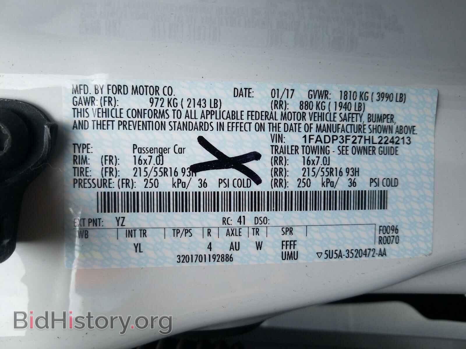 2017 FORD FOCUS - VIN: 1FADP3F27HL224213 - Photo 10
