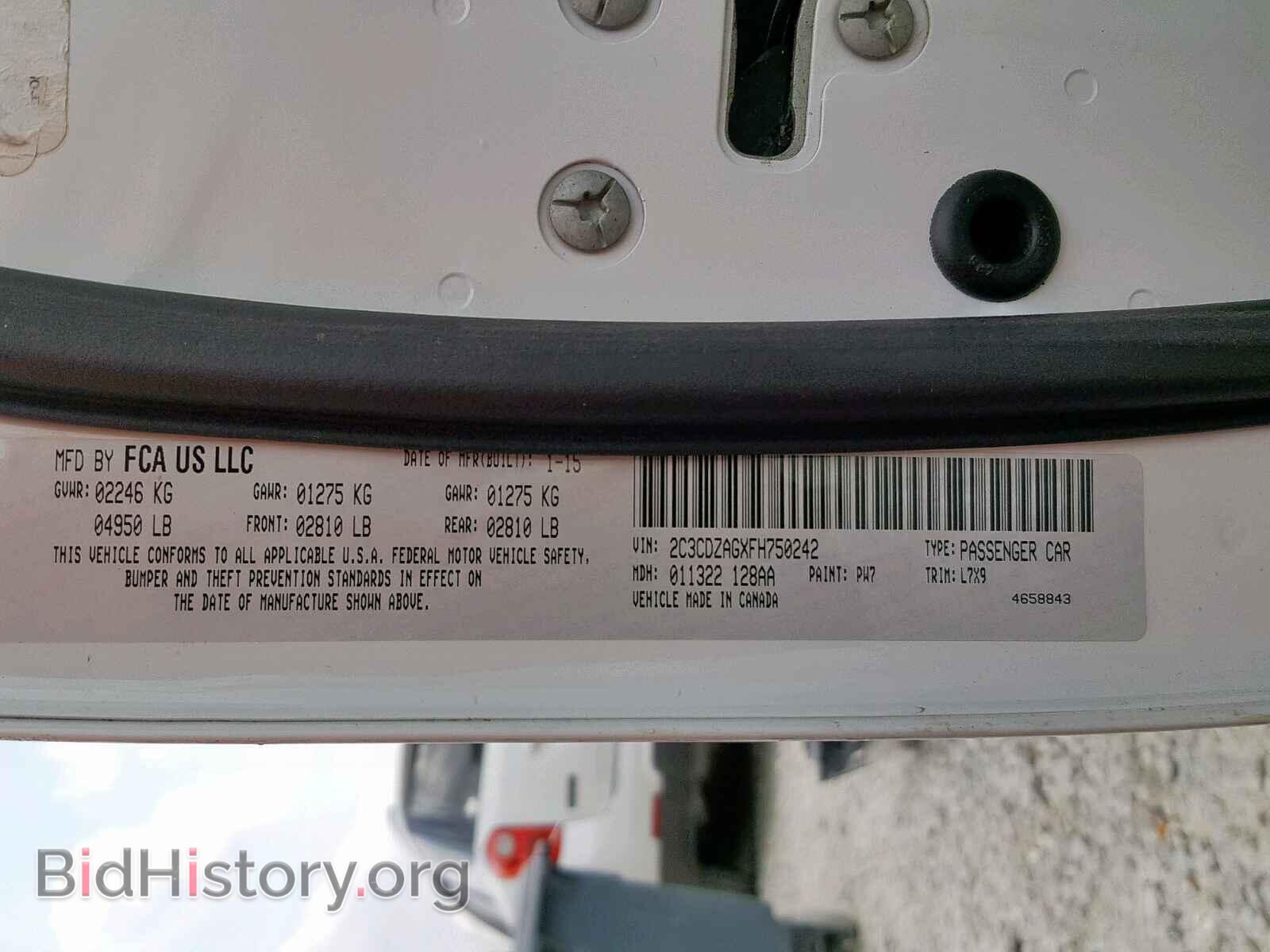 2015 DODGE CHALLENGER - VIN: 2C3CDZAGXFH750242 - Photo 10