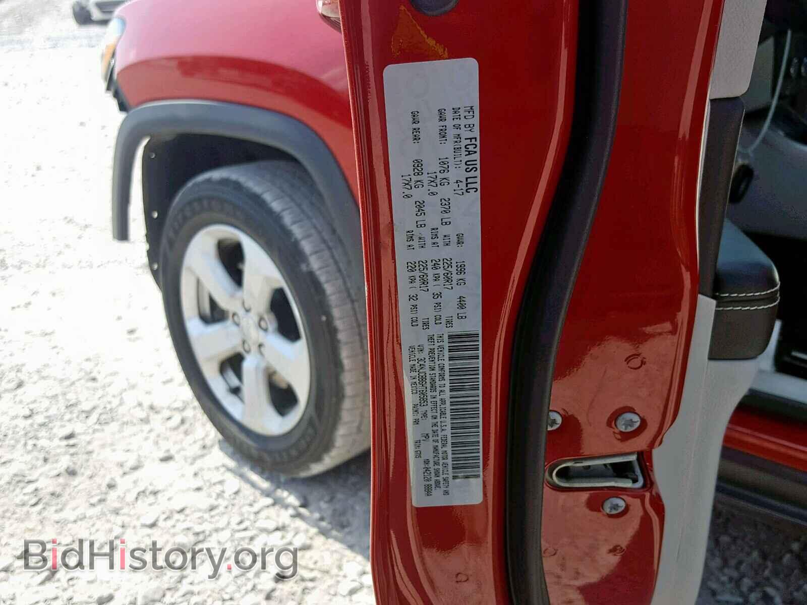 2017 JEEP COMPASS LA - VIN: 3C4NJCBB6HT605853 - Фото 10