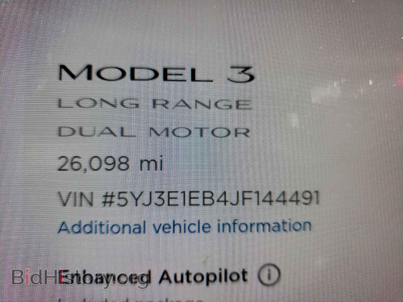 2018 TESLA MODEL 3 - VIN: 5YJ3E1EB4JF144491 - Photo 8
