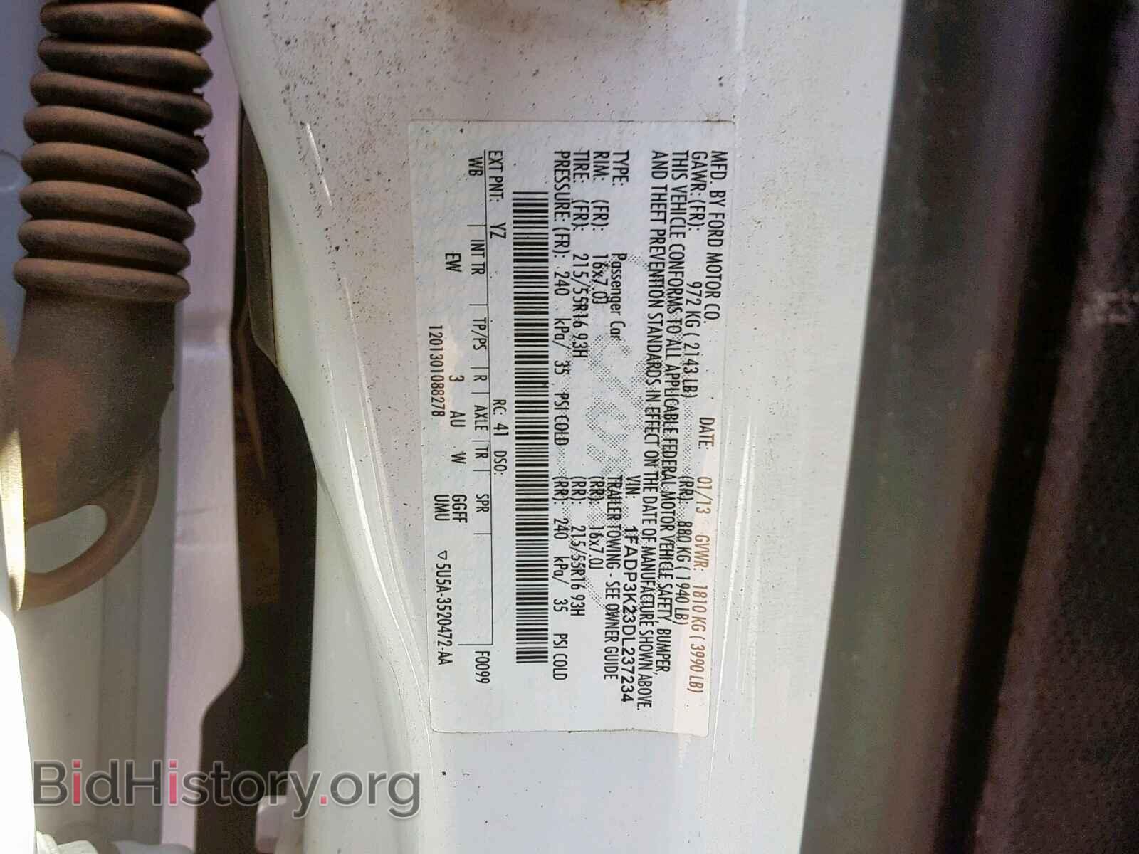 2013 FORD FOCUS SE - VIN: 1FADP3K23DL237234 - Фото 10