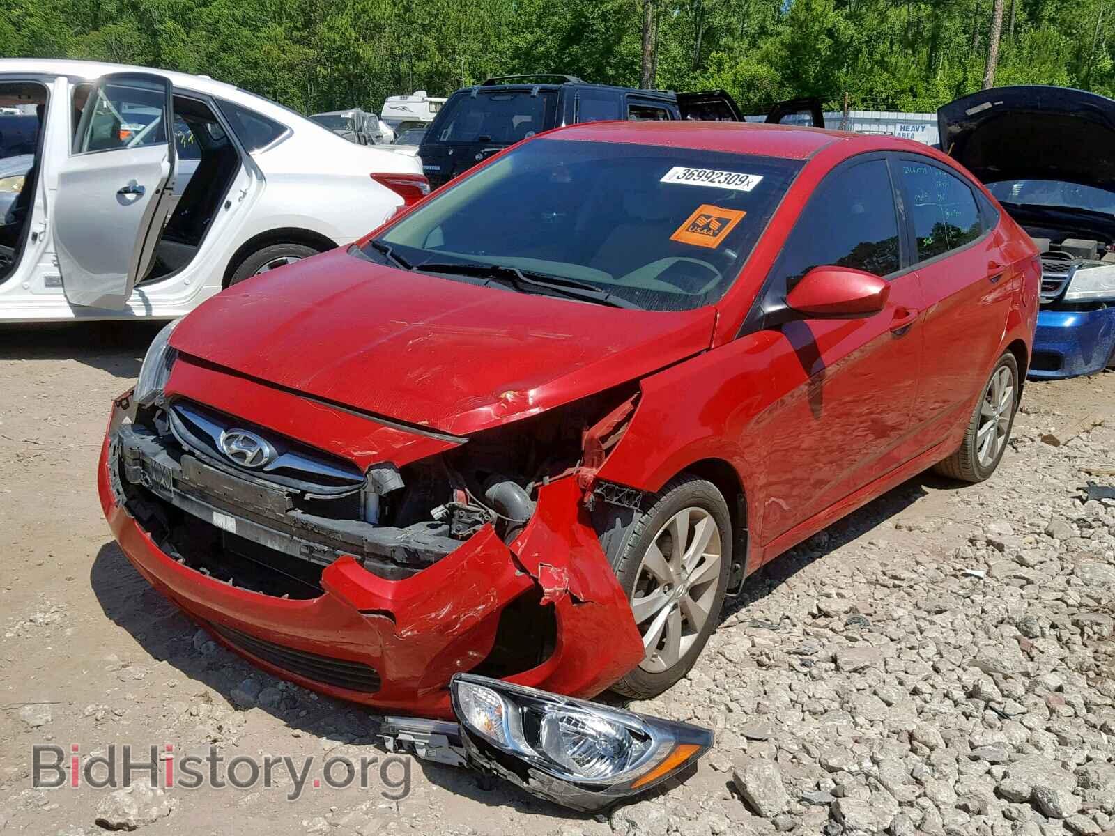 2013 HYUNDAI ACCENT - VIN: KMHCU4AE8DU283051 - Фото 2