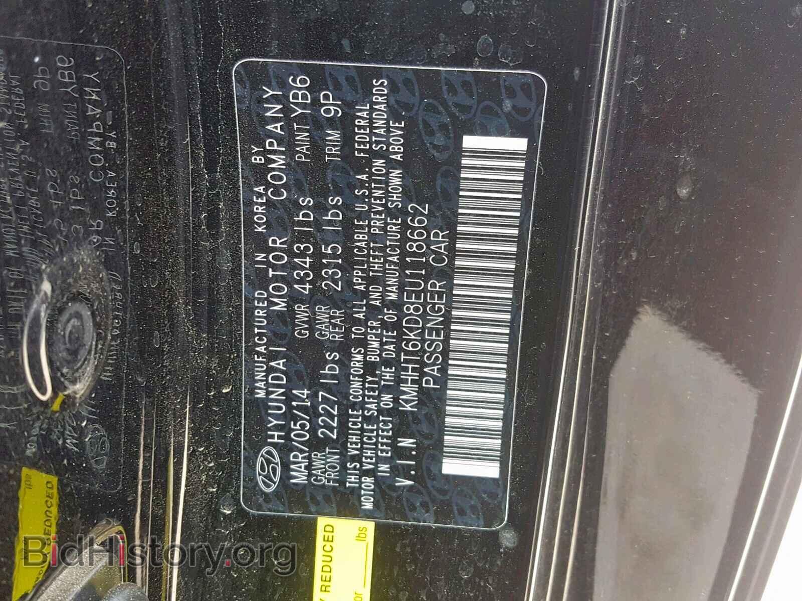 2014 HYUNDAI GENESIS - VIN: KMHHT6KD8EU118662 - Фото 10