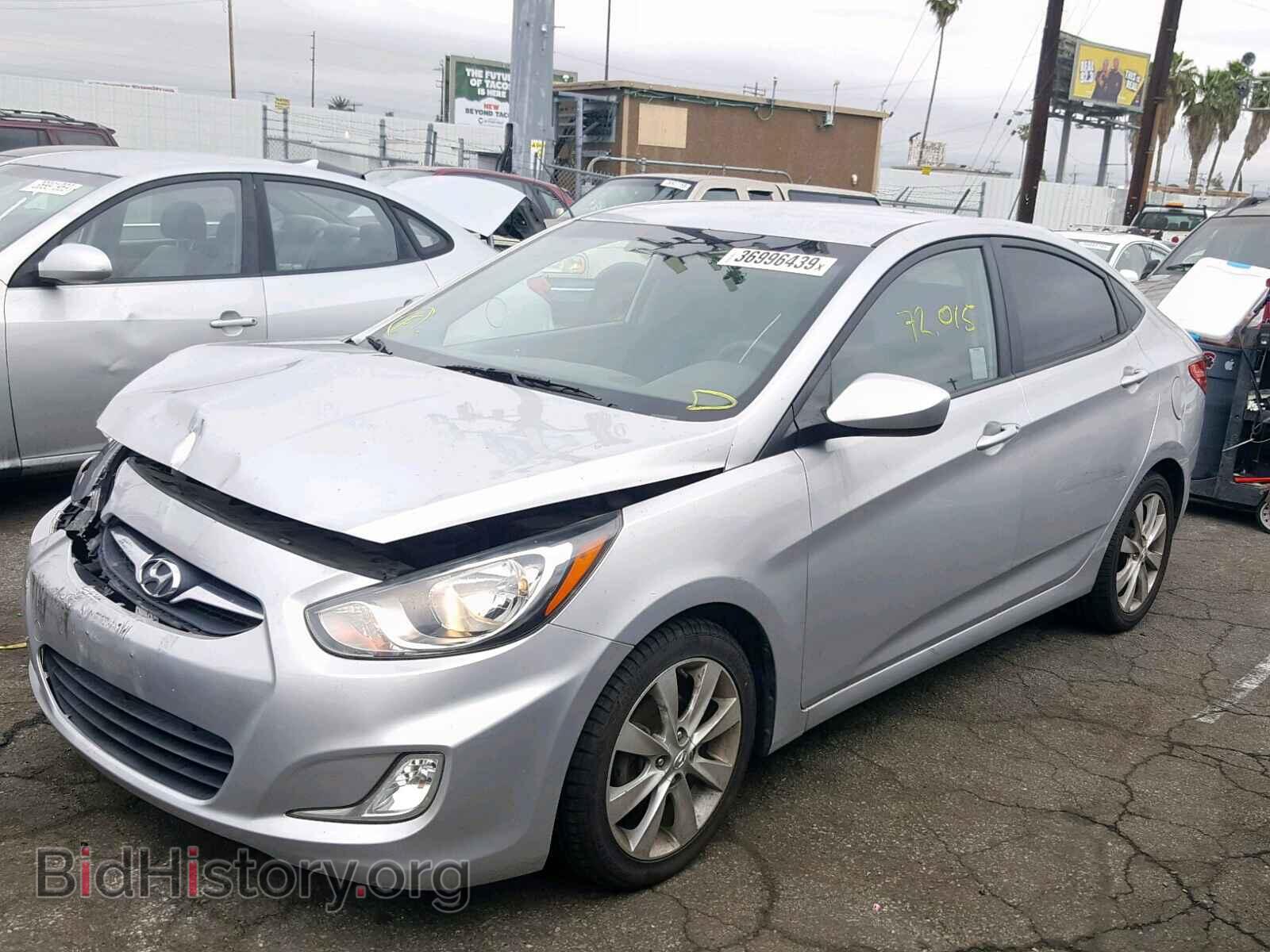 2012 HYUNDAI ACCENT - VIN: KMHCU4AE8CU180744 - Фото 2
