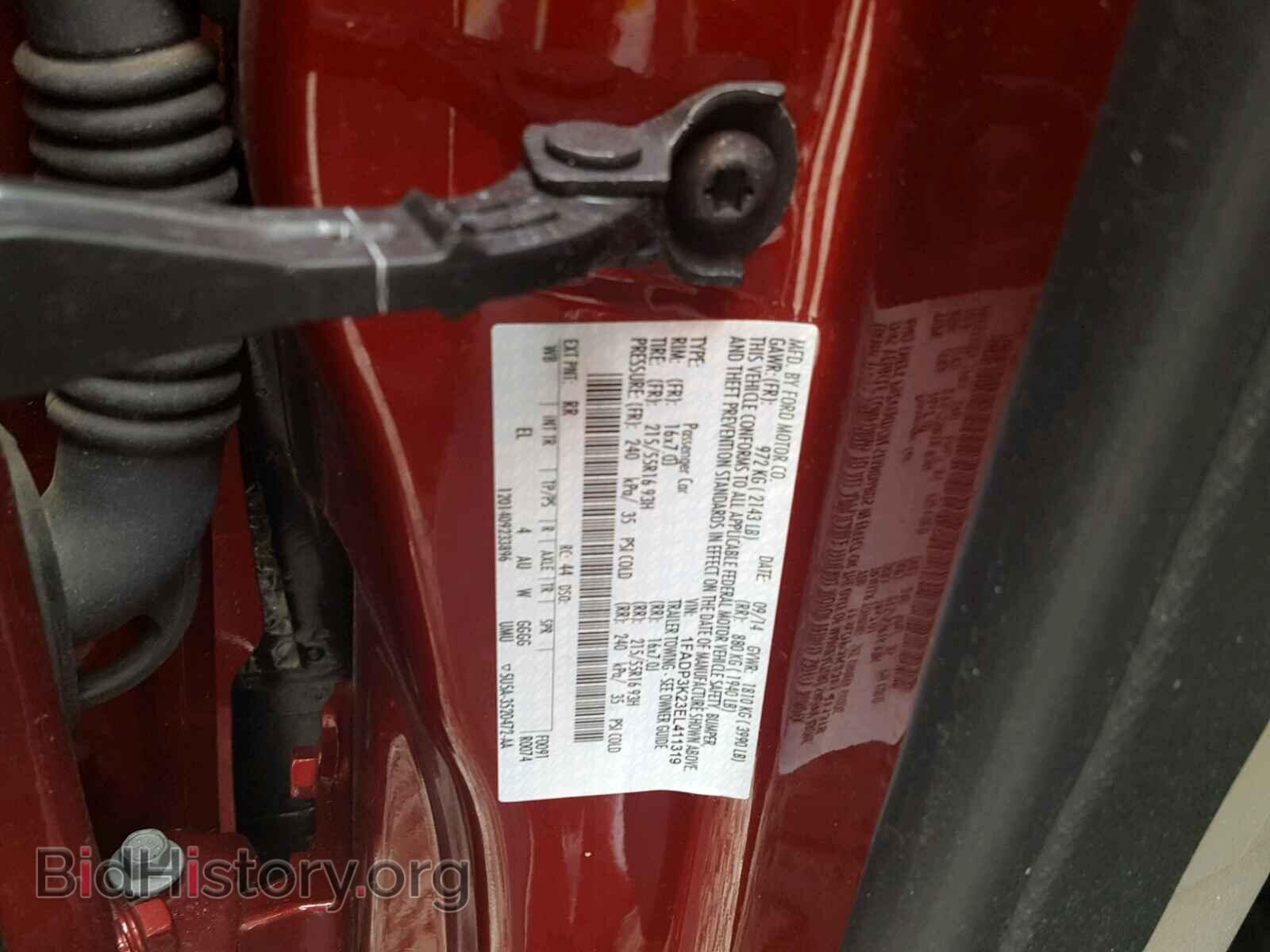 2014 FORD FOCUS - VIN: 1FADP3K23EL411319 - Фото 10