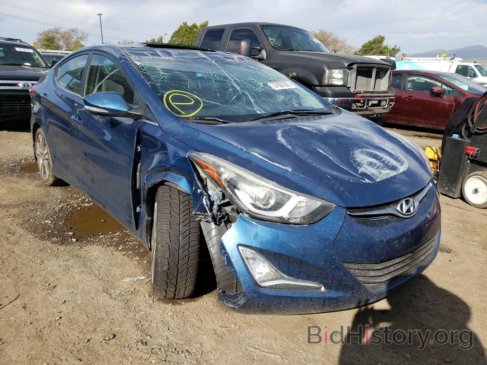 Photo KMHDH4AH4FU232250 - HYUNDAI ELANTRA 2015