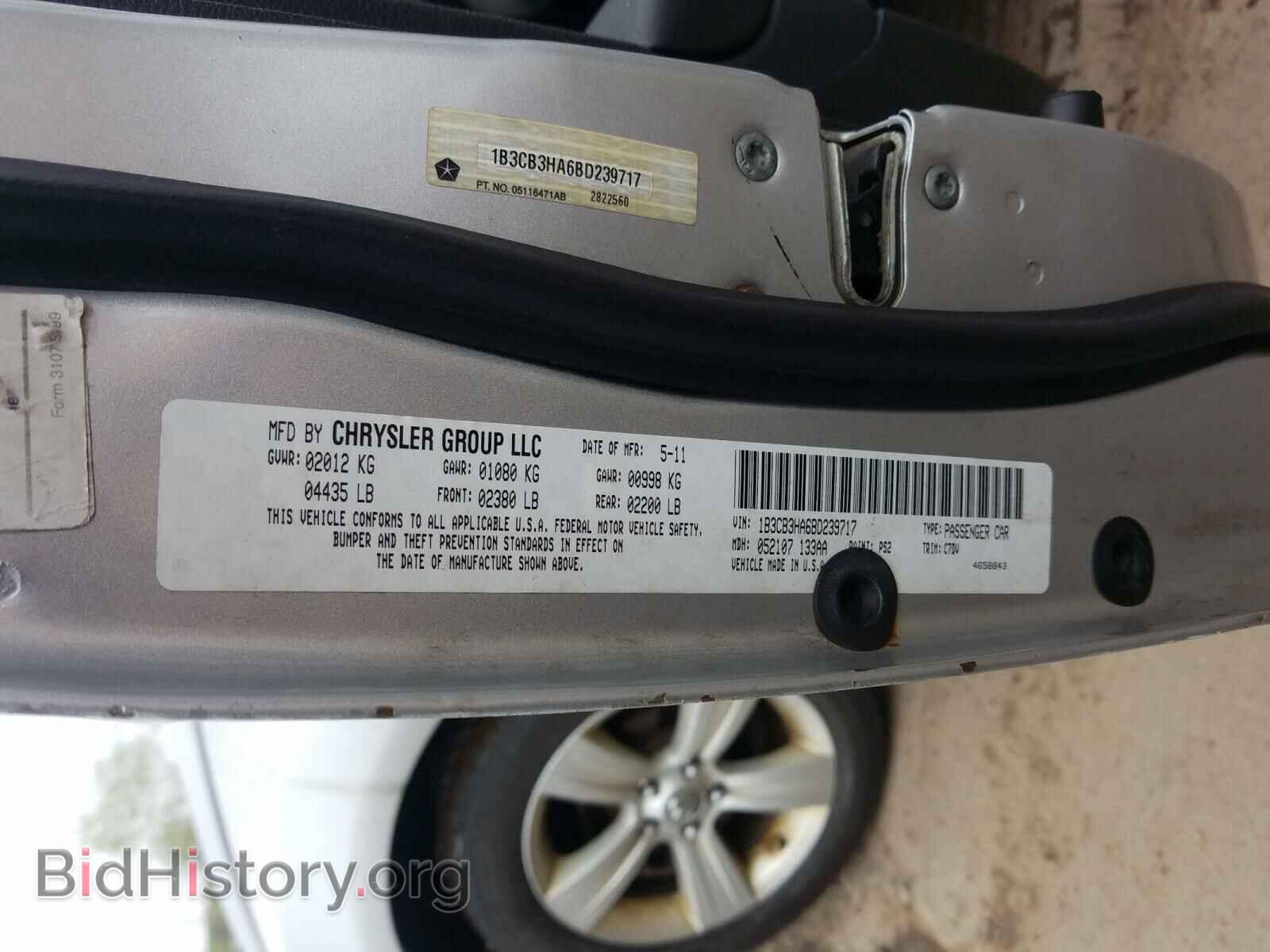 2011 DODGE CALIBER - VIN: 1B3CB3HA6BD239717 - Photo 10