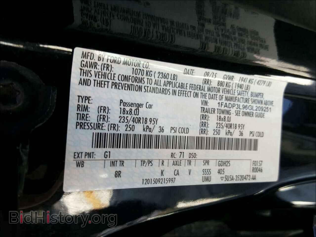 2016 FORD FOCUS - VIN: 1FADP3L96GL209251 - Photo 10