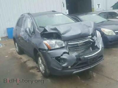 2015 Chevrolet TRAX Trax 1LT A, синий — VIN KL7CJRSB6FB093985, Copart