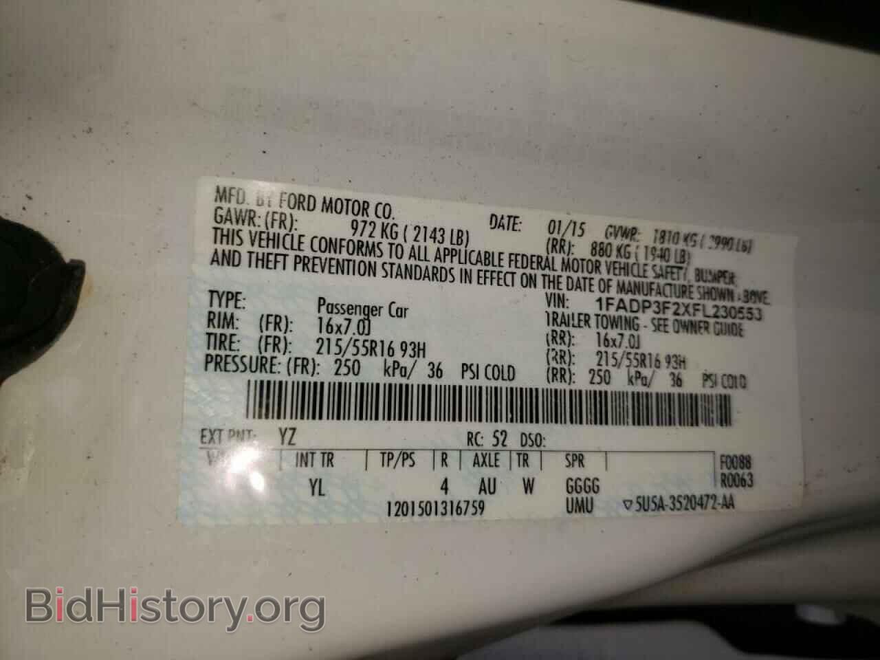 2015 FORD FOCUS - VIN: 1FADP3F2XFL230553 - Photo 10