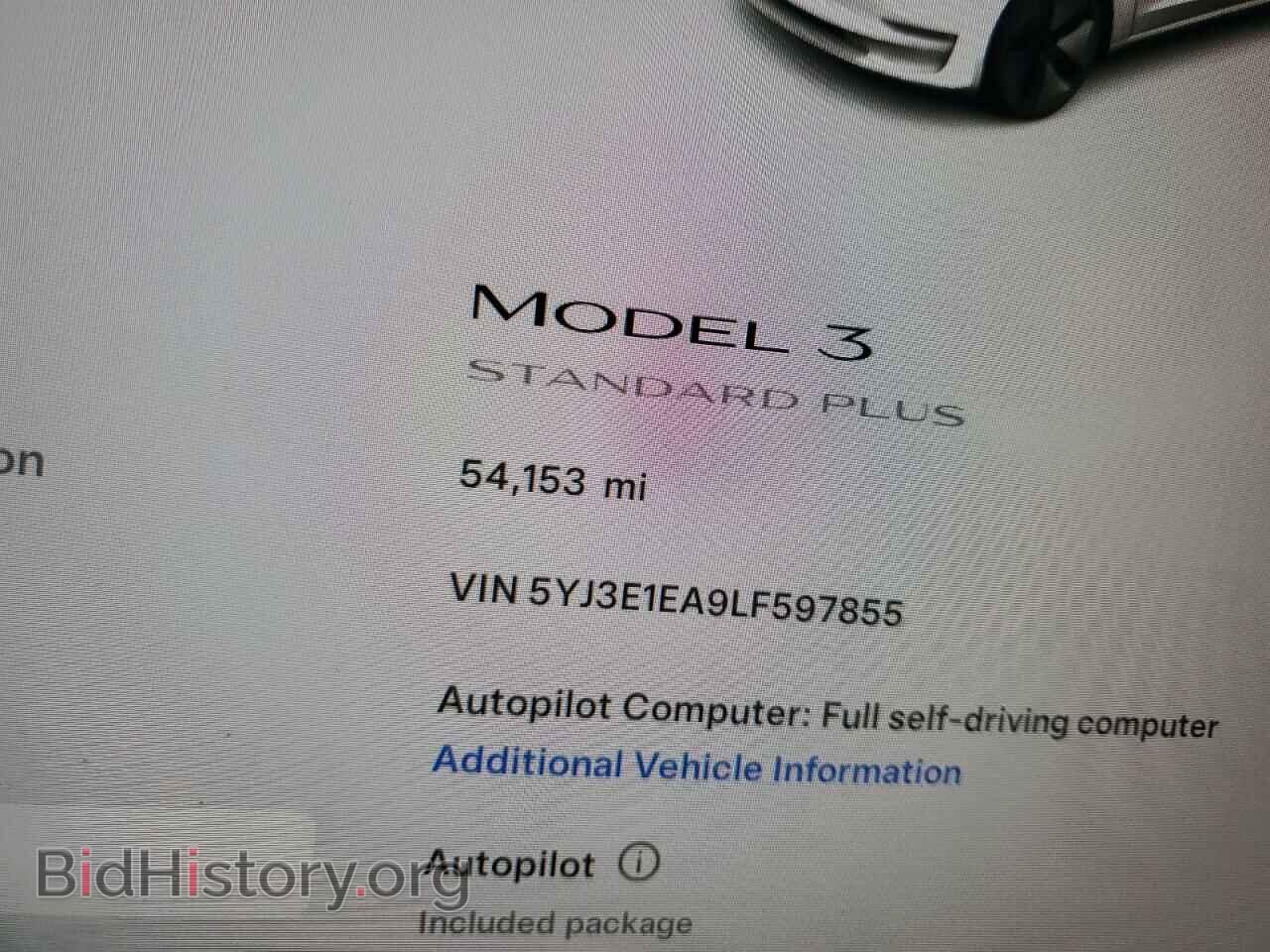2020 TESLA MODEL 3 - VIN: 5YJ3E1EA9LF597855 - Фото 9