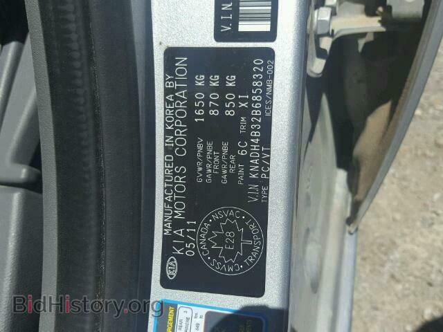 2011 KIA RIO BASE - VIN: KNADH4B32B6858320 - Фото 10