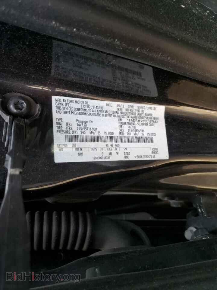 2014 FORD FOCUS - VIN: 1FADP3F23EL167682 - Фото 10