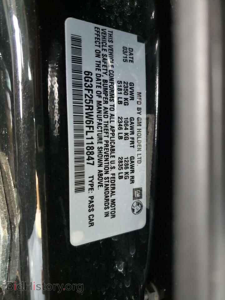 2015 CHEVROLET SS - VIN: 6G3F25RW6FL118847 - Фото 12